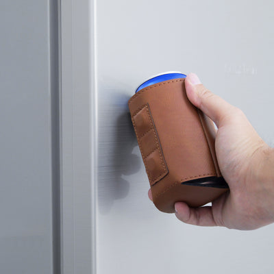 Leatherette 12oz Magnetic Can Cooler
