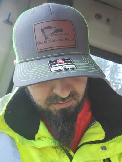 #ConstructionDad Blue Collar Pride Trucker Hat - Richardson 112