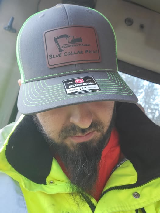 #ConstructionDad Blue Collar Pride Trucker Hat - Richardson 112