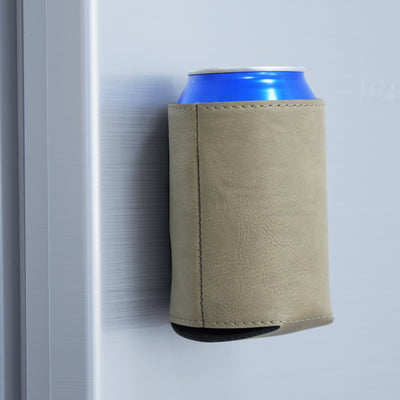 Leatherette 12oz Magnetic Can Cooler
