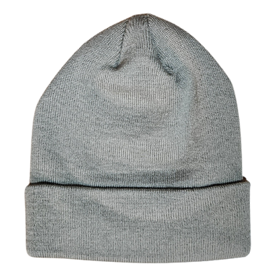 Cuffed Beanie with Custom Engraved Leather Patch - All Sizes