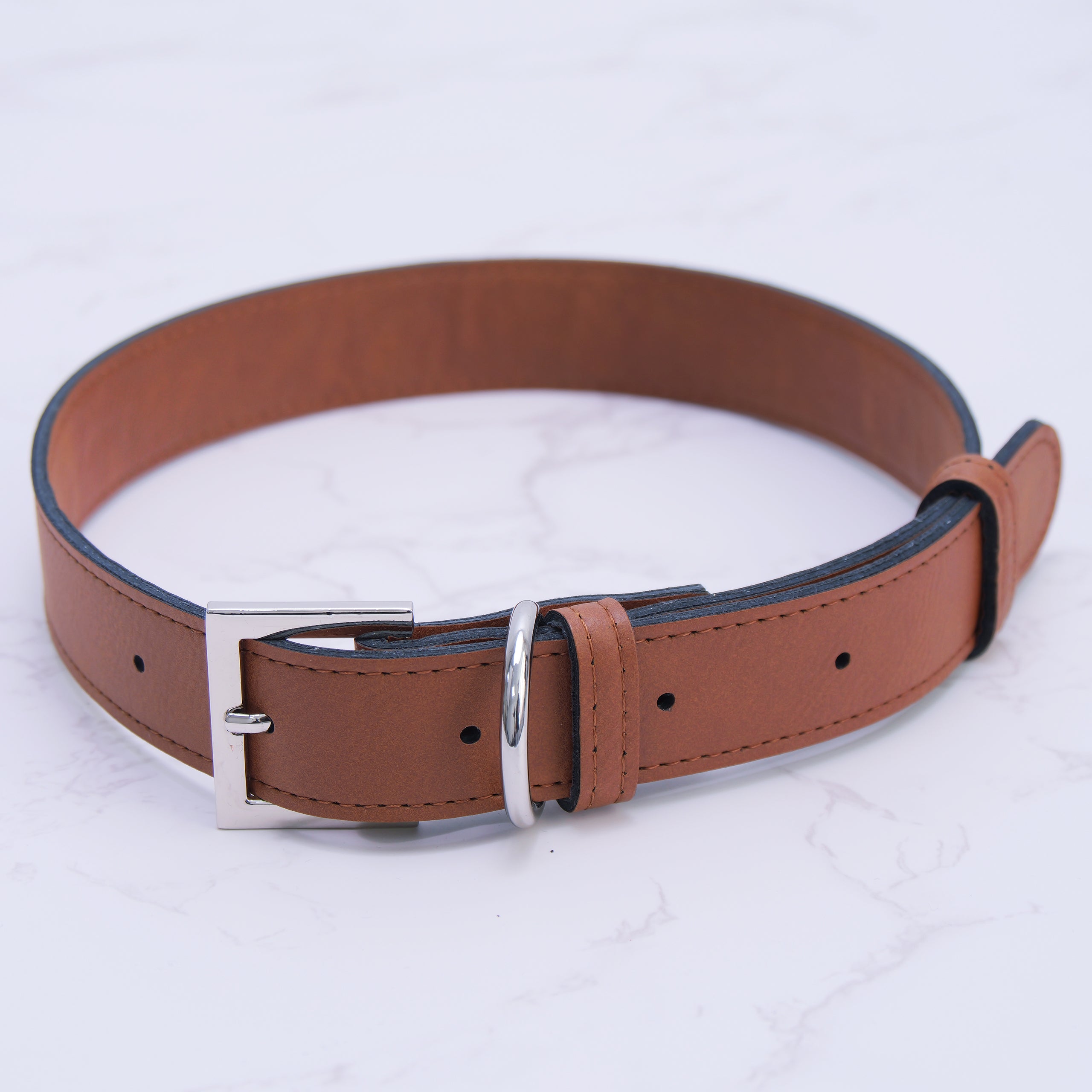 Personalized Dog Collar, Leatherette, Add a custom QR code