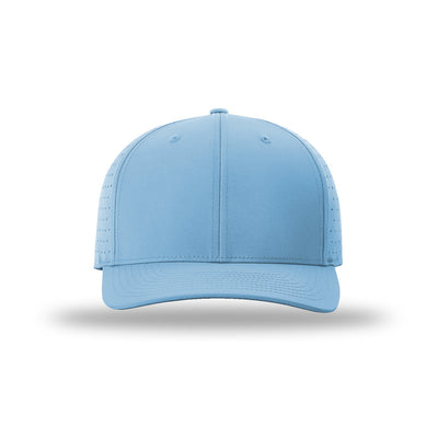 Richardson 632 Laser Perf R-Flex hat, Columbia Blue, front view