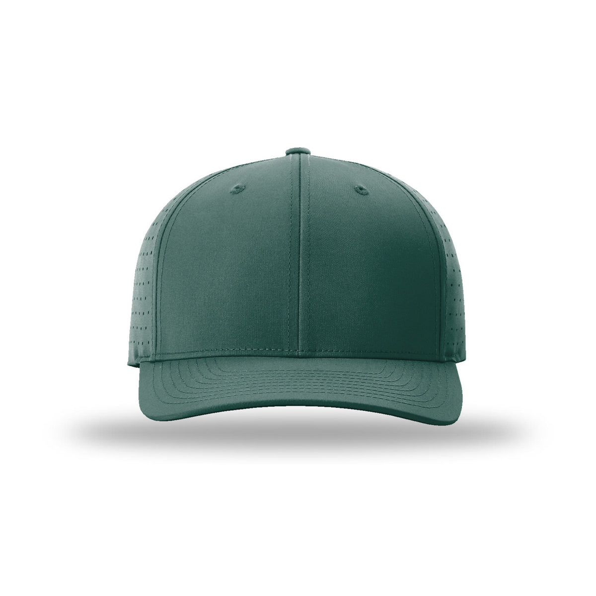 Richardson 632 Laser Perf R-Flex hat, Dark Green, front view
