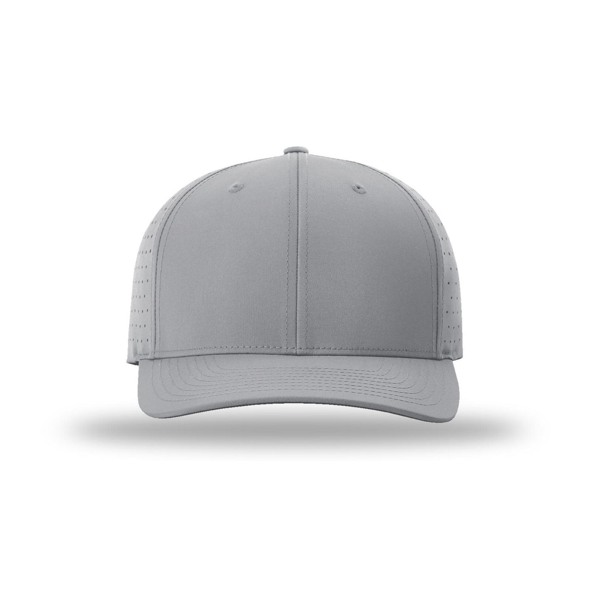Richardson 632 Laser Perf R-Flex hat, Grey, front view