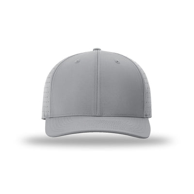 Richardson 632 Laser Perf R-Flex hat, Grey, front view