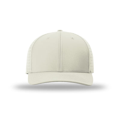 Richardson 632 Laser Perf R-Flex hat, Oat Milk, front view