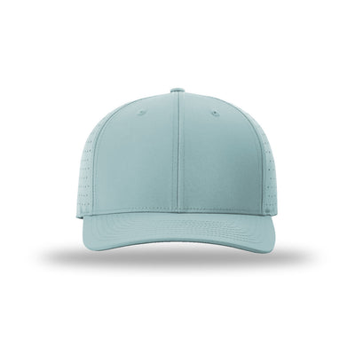 Richardson 632 Laser Perf R-Flex hat, Smoke Blue, front view