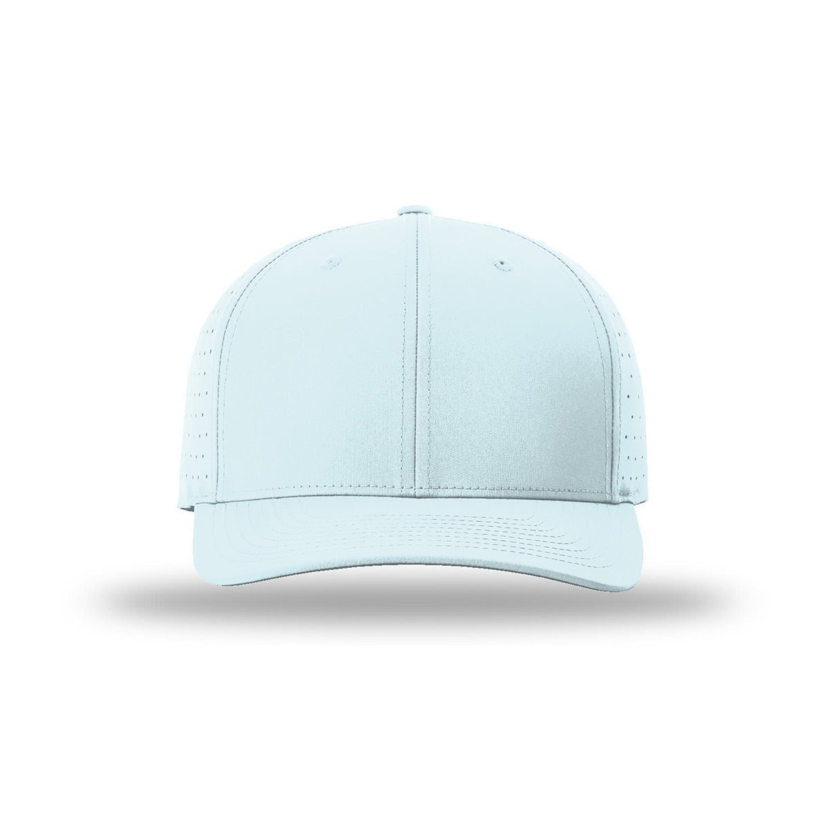 Richardson 632 Laser Perf R-Flex hat, Soft Blue, front view