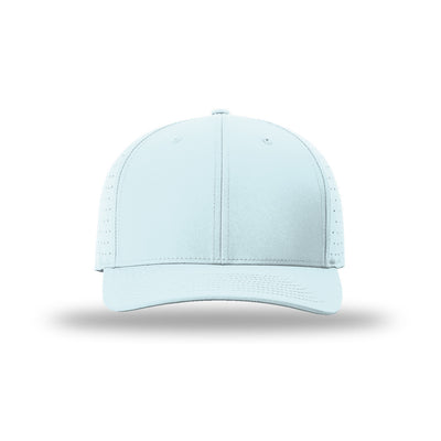 Richardson 632 Laser Perf R-Flex hat, Soft Blue, front view