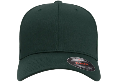 Flexfit 6277 fitted hat in Spruce, front view