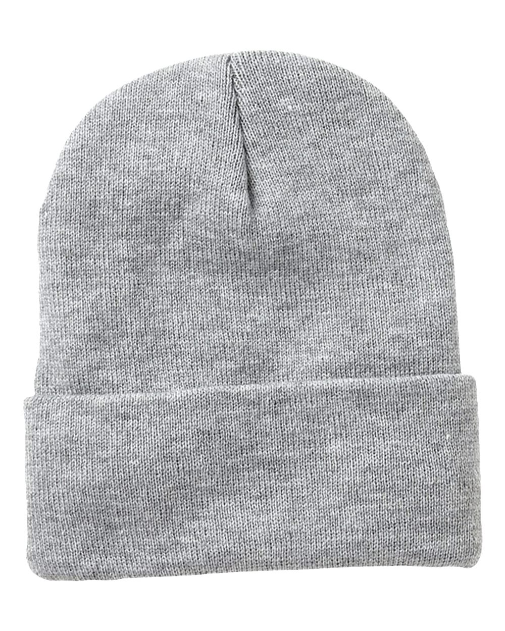 Cuffed Sherpa Lined Beanie with Custom Engraved Leather Patch