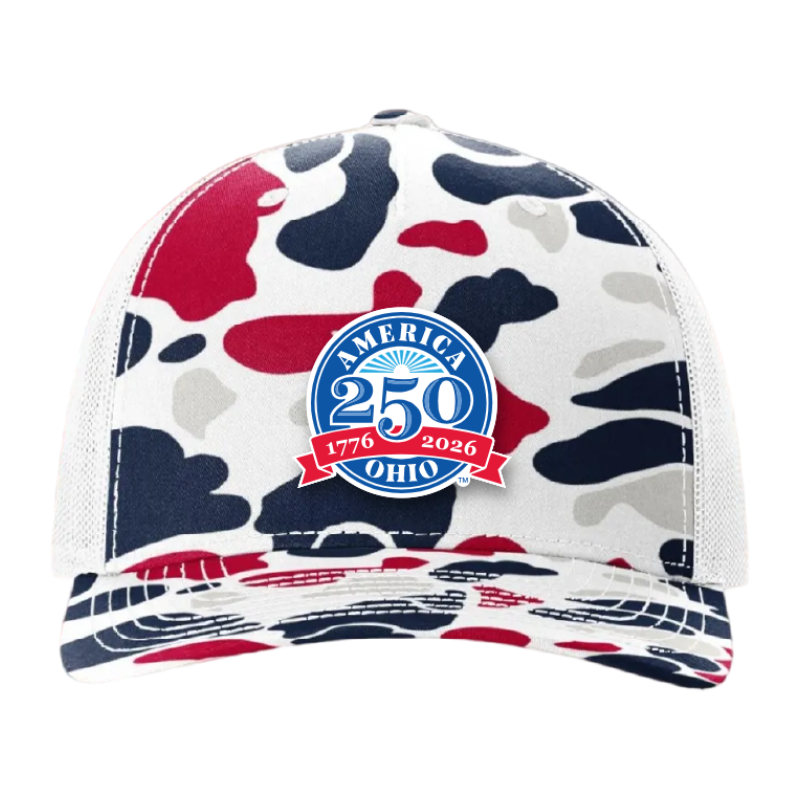 Officially Licensed Ohio 250 Trucker Hat | America 250 Celebration Hat