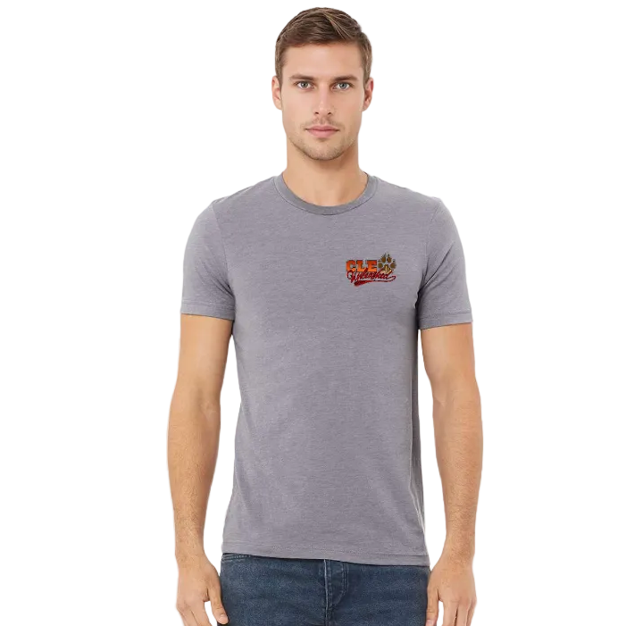 CLE Unleashed + This Dog Thing Escalated Quickly Short Sleeve T-Shirt - BELLA+CANVAS 3413 Unisex Triblend Tee
