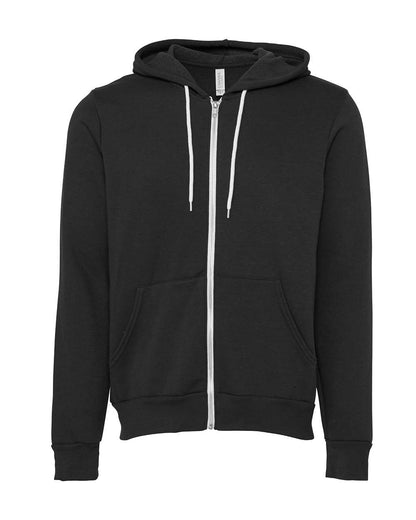 Personalized Unisex Sponge Fleece Full-Zip Hoodie Sweatshirt - BELLA+CANVAS 3739
