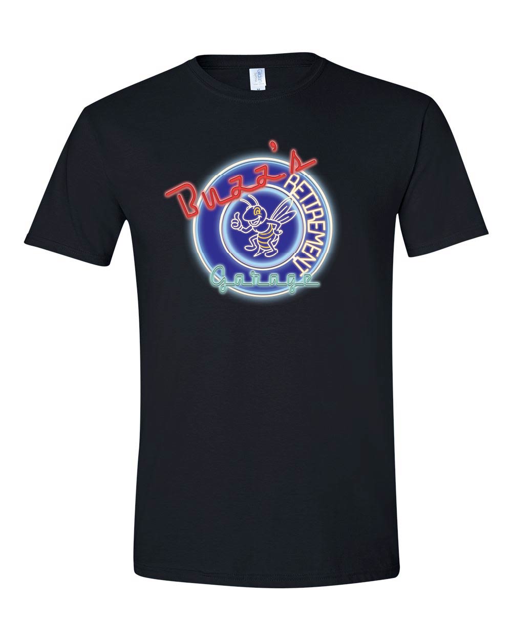 Buzz's Retirement Garage Short Sleeve T-shirt - Gildan Softstyle