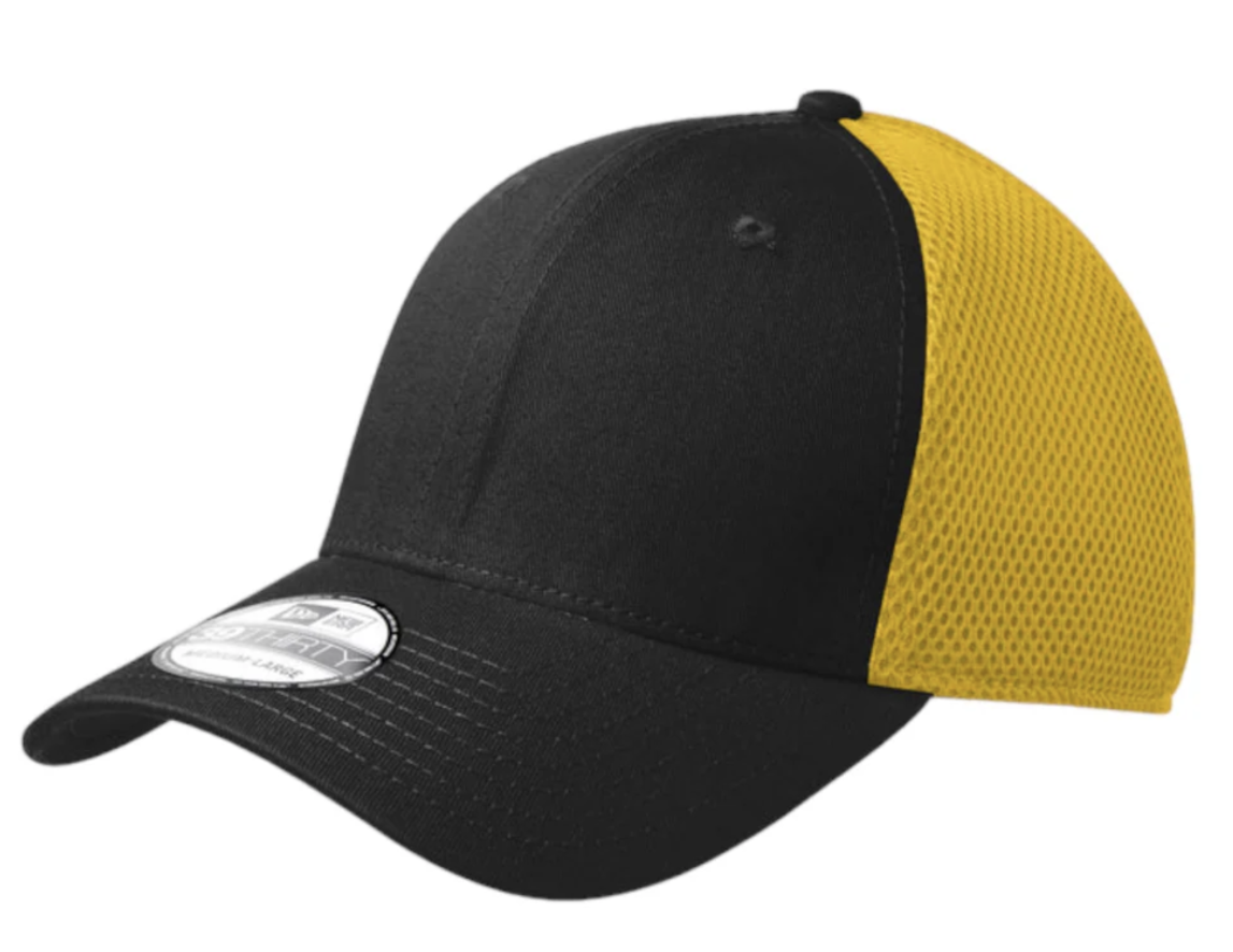 New Era 39Thirty Stretch Mesh Hat with Custom Patch