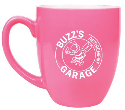 Buzz's Retirement Garage 16oz Ceramic Mug