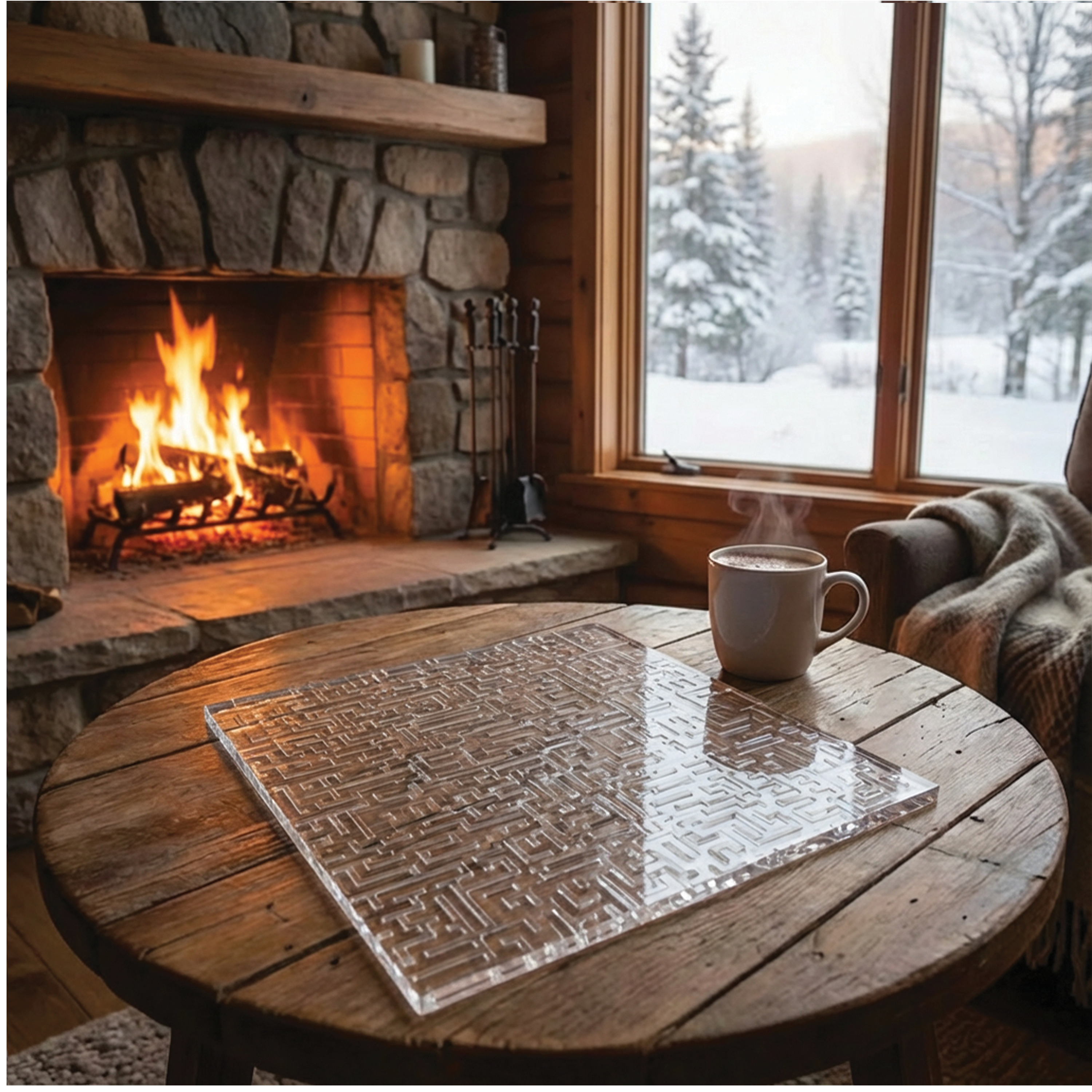 Acrylic Fractal Puzzle - Solid