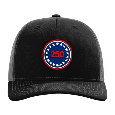 USA 250 Patriotic Trucker Hat – 250th Anniversary Patch Hat