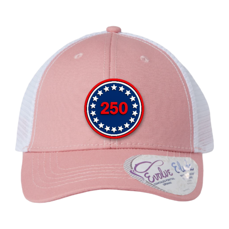 USA 250 Patriotic Trucker Hat – 250th Anniversary Patch Hat