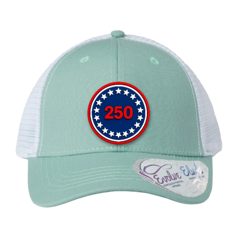 USA 250 Patriotic Trucker Hat – 250th Anniversary Patch Hat
