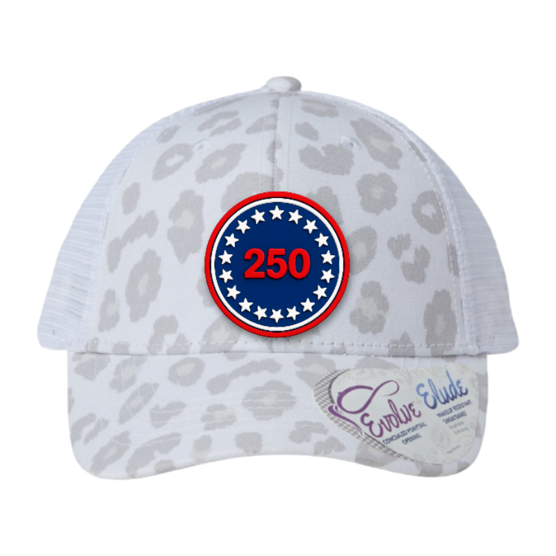 USA 250 Patriotic Trucker Hat – 250th Anniversary Patch Hat