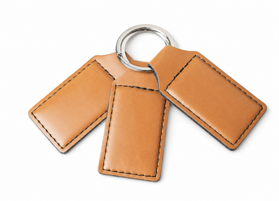Keychain Premium Leatherette® with Custom Logo