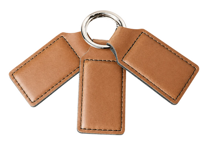 Keychain Premium Leatherette® with Custom Logo