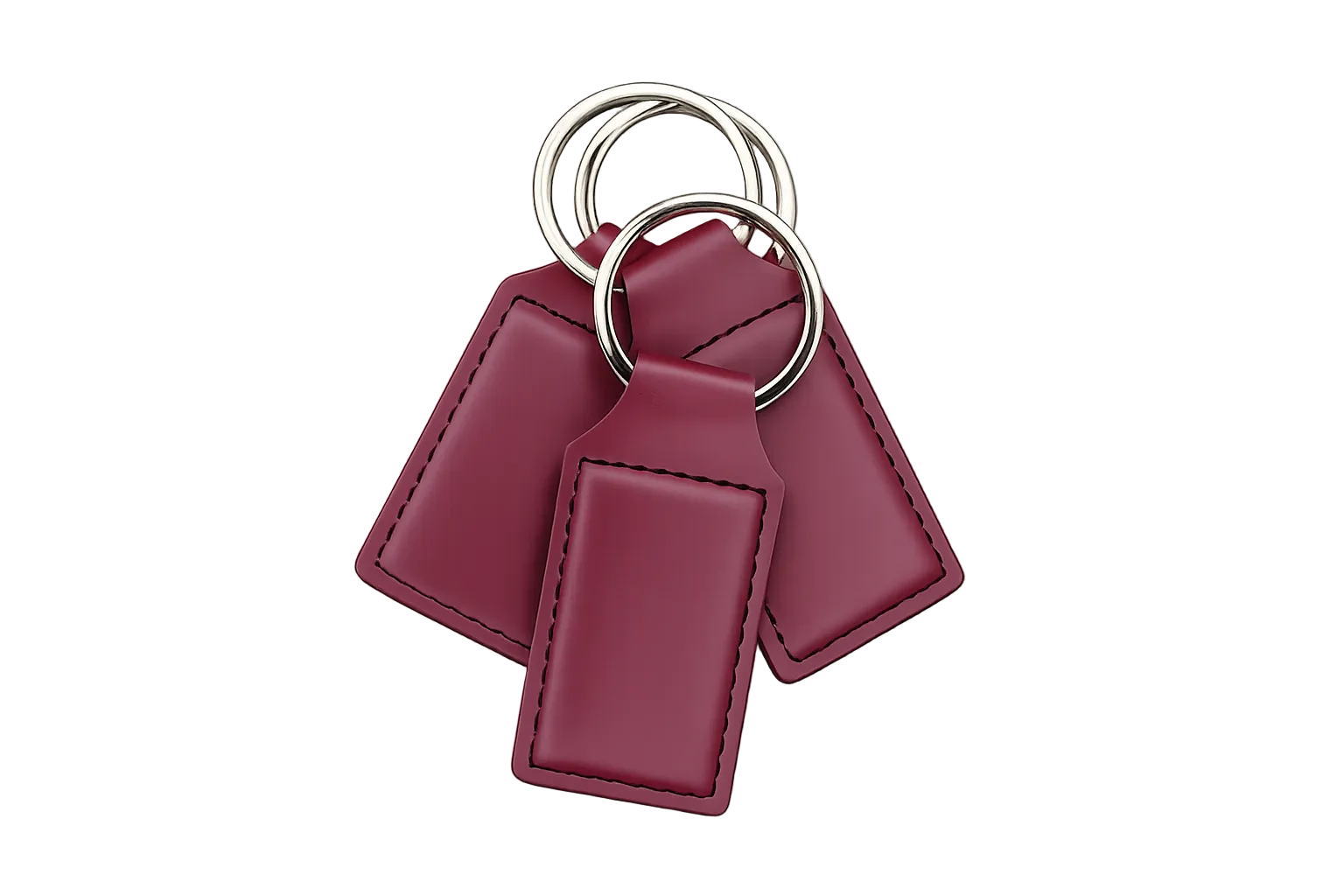 Keychain Premium Leatherette® with Custom Logo