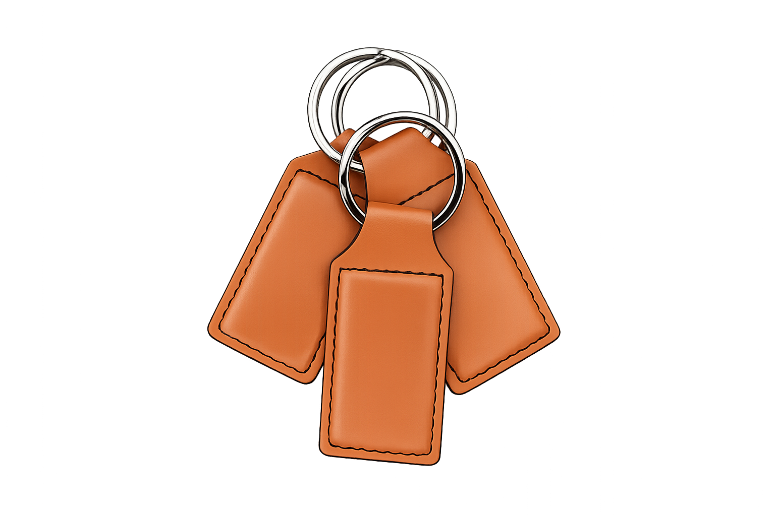 Keychain Premium Leatherette® with Custom Logo