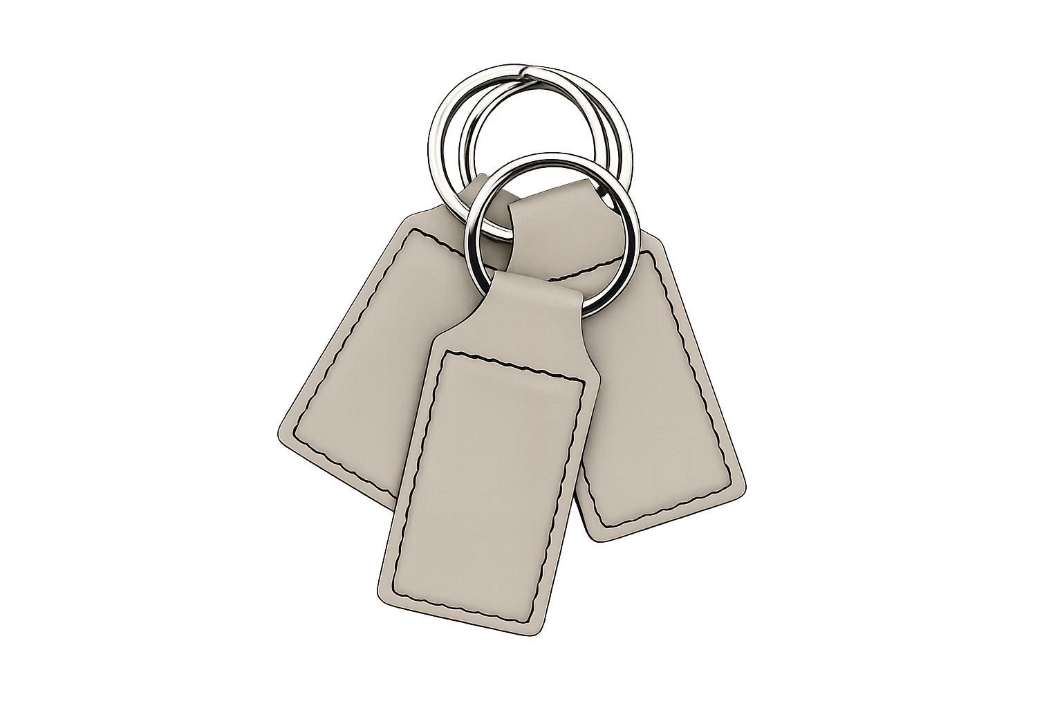 Keychain Premium Leatherette® with Custom Logo