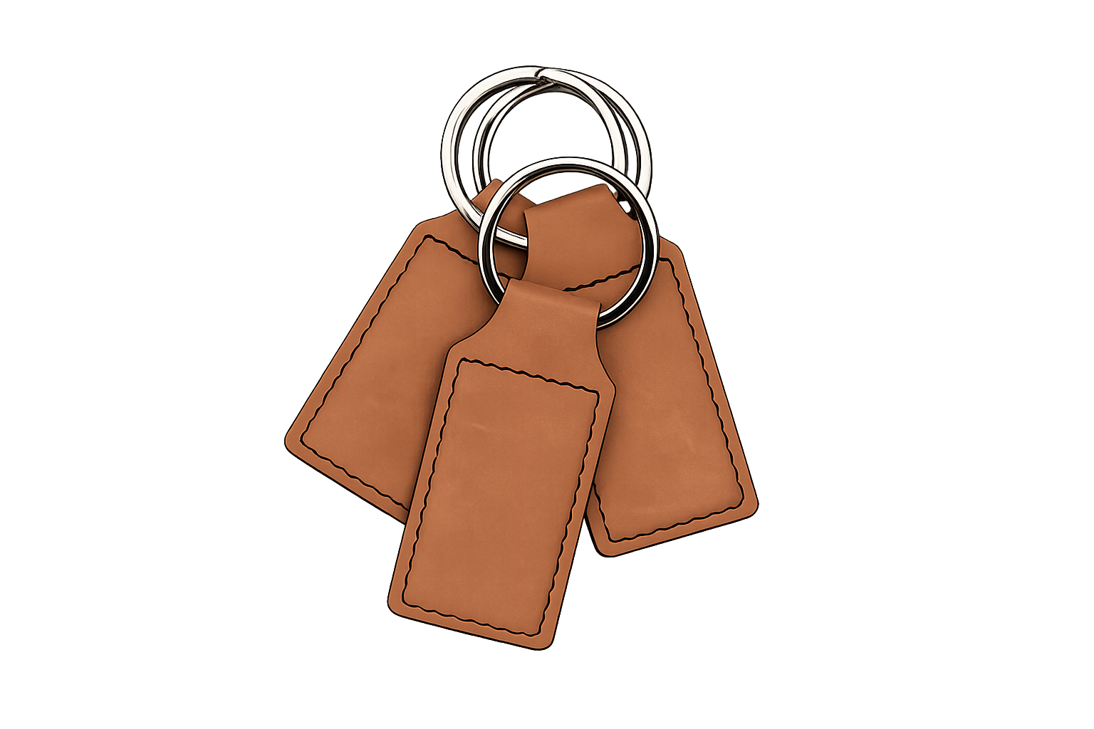 Keychain Premium Leatherette® with Custom Logo