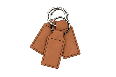 Keychain Premium Leatherette® with Custom Logo