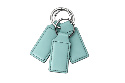 Keychain Premium Leatherette® with Custom Logo