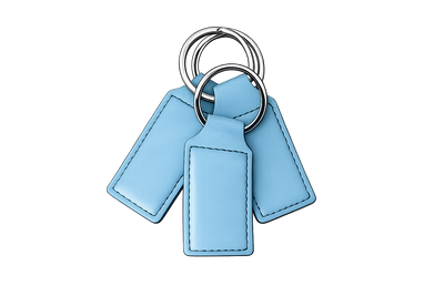 Keychain Premium Leatherette® with Custom Logo