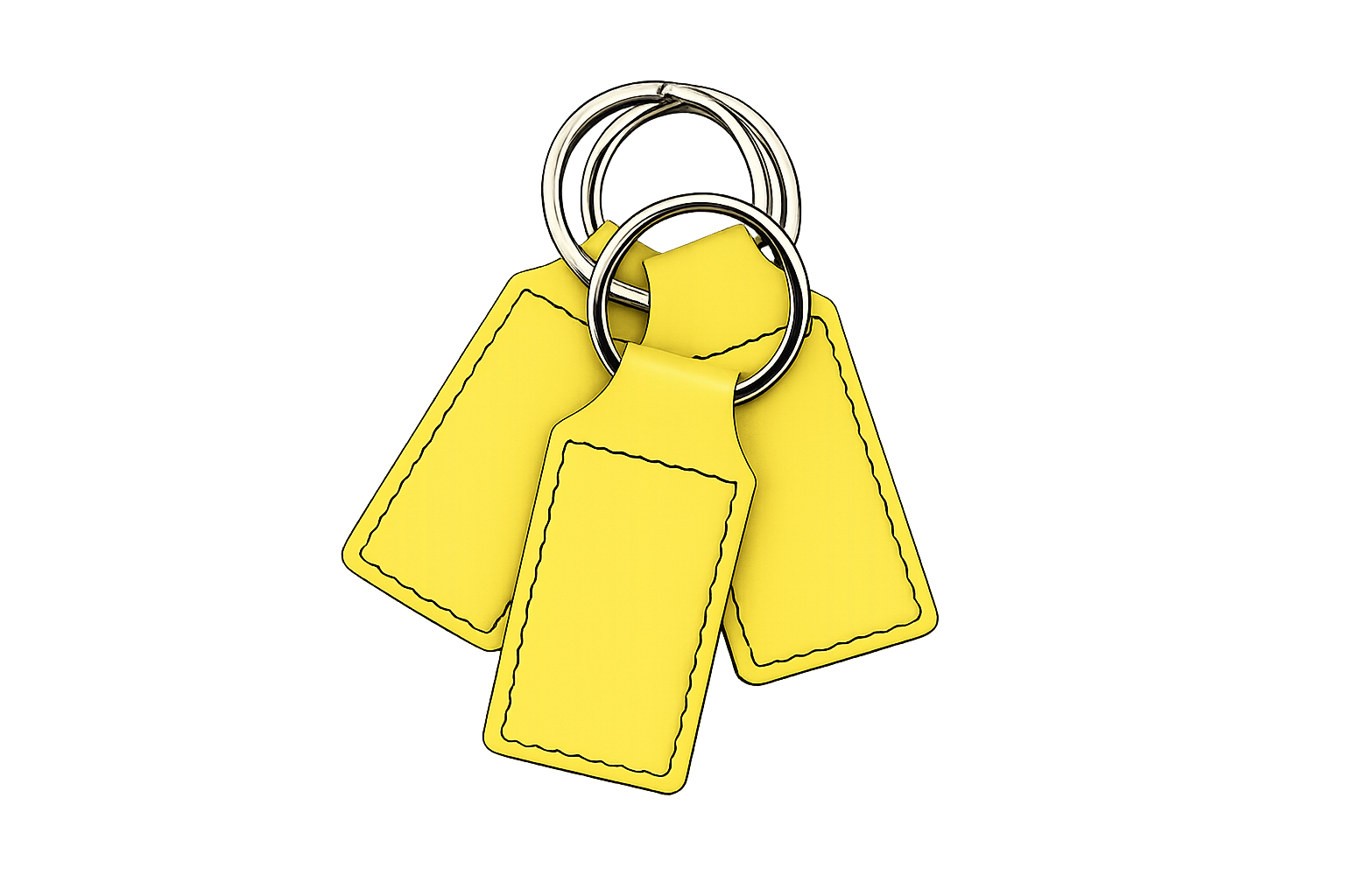 Keychain Premium Leatherette® with Custom Logo