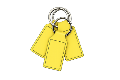 Keychain Premium Leatherette® with Custom Logo
