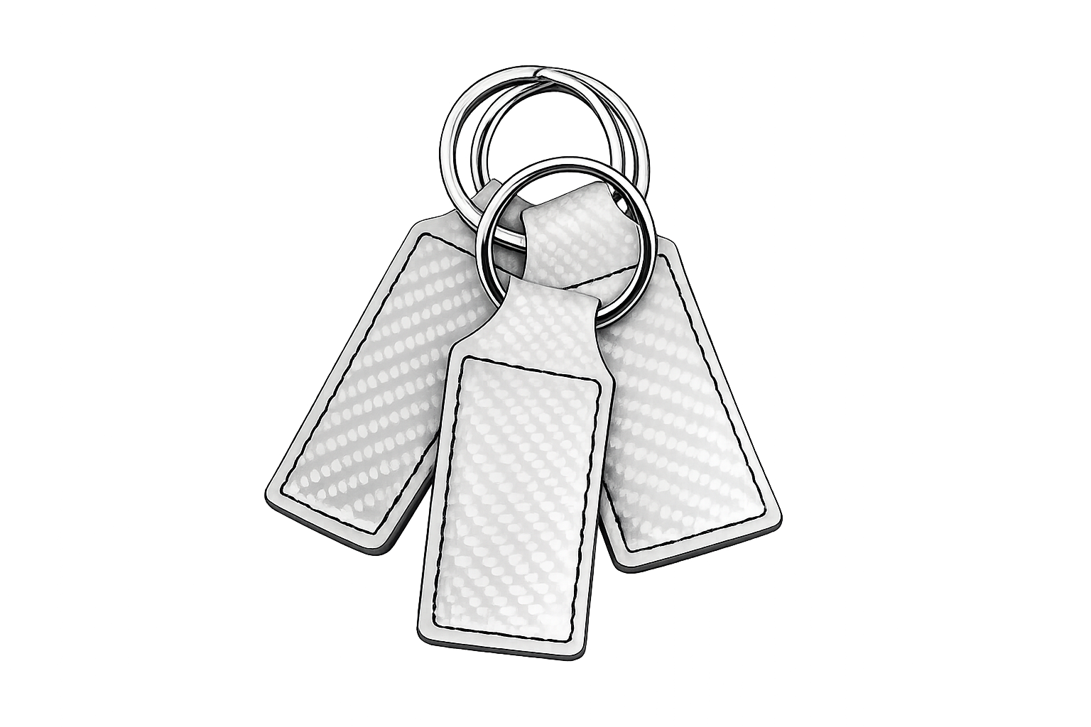 Keychain Premium Leatherette® with Custom Logo