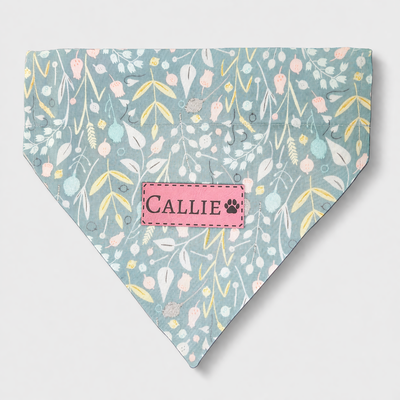Personalized Dog Bandanas - Flower Theme Designs