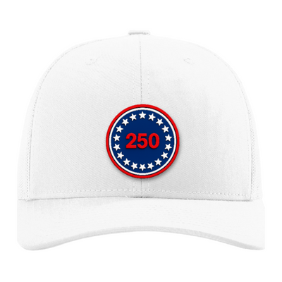 USA 250 Patriotic Trucker Hat – 250th Anniversary Patch Hat