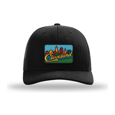 Cleveland Skyline Hat | Full-Color Cleveland Patch Trucker Hat