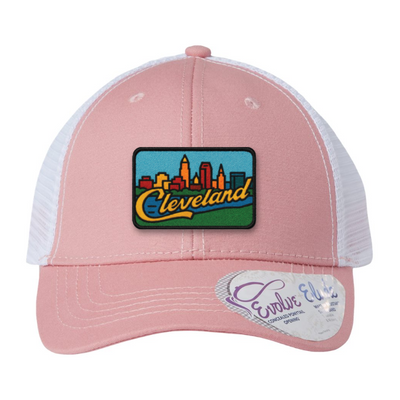 Cleveland Skyline Hat | Full-Color Cleveland Patch Trucker Hat