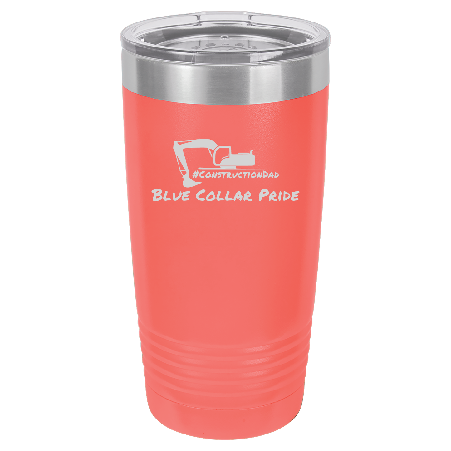 ConstructionDad 20 oz. Vacuum Insulated Ringneck Tumbler with Clear Lid - Polar Camel