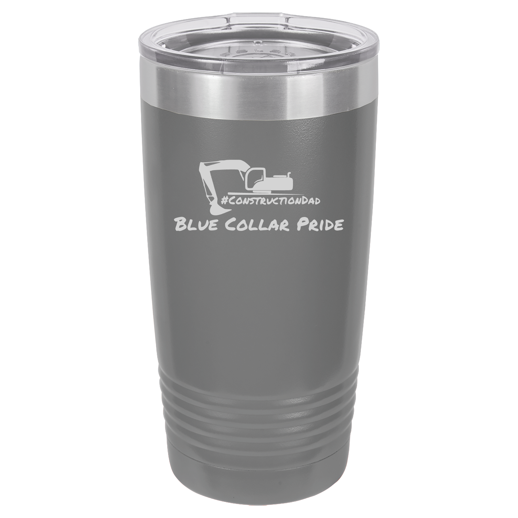 ConstructionDad 20 oz. Vacuum Insulated Ringneck Tumbler with Clear Lid - Polar Camel