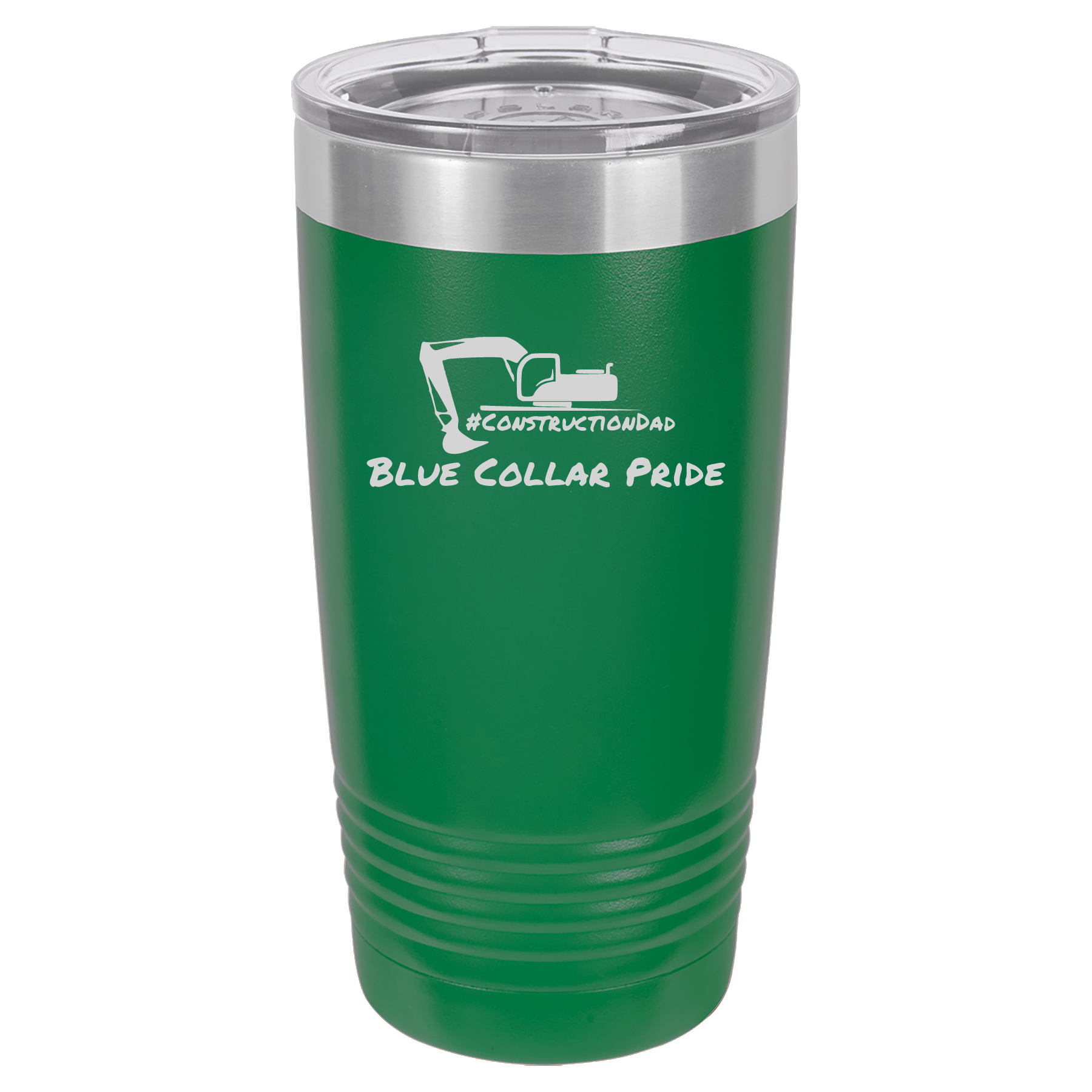 ConstructionDad 20 oz. Vacuum Insulated Ringneck Tumbler with Clear Lid - Polar Camel