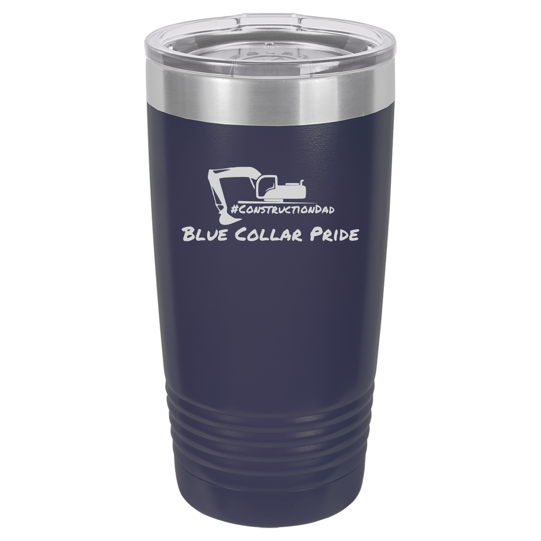 ConstructionDad 20 oz. Vacuum Insulated Ringneck Tumbler with Clear Lid - Polar Camel
