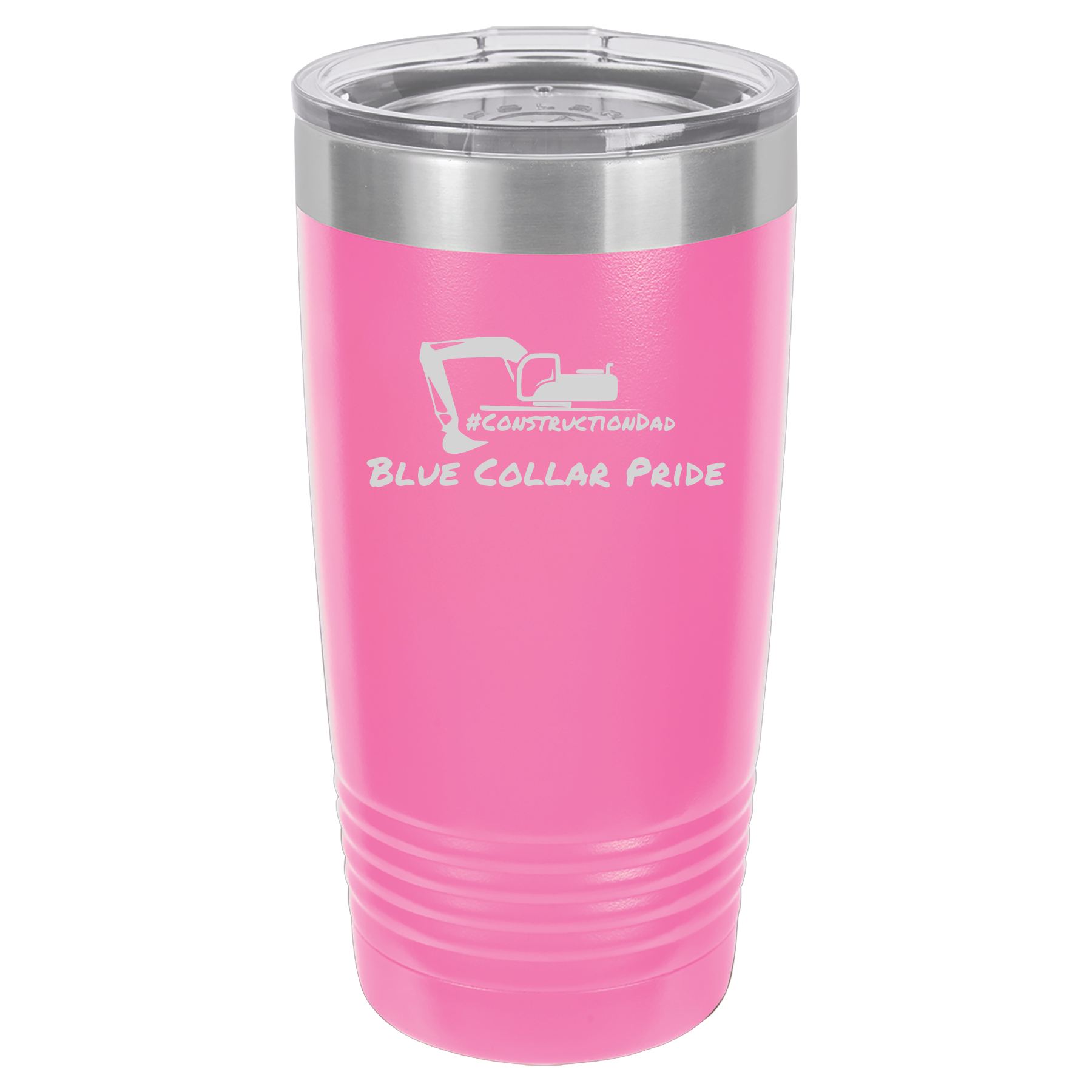 ConstructionDad 20 oz. Vacuum Insulated Ringneck Tumbler with Clear Lid - Polar Camel