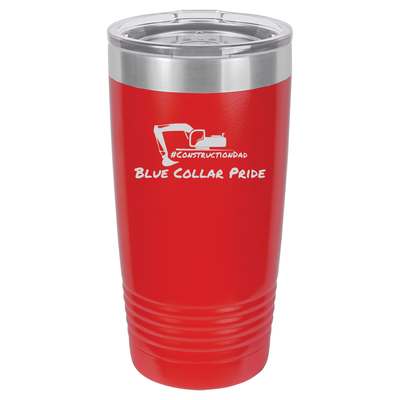 ConstructionDad 20 oz. Vacuum Insulated Ringneck Tumbler with Clear Lid - Polar Camel