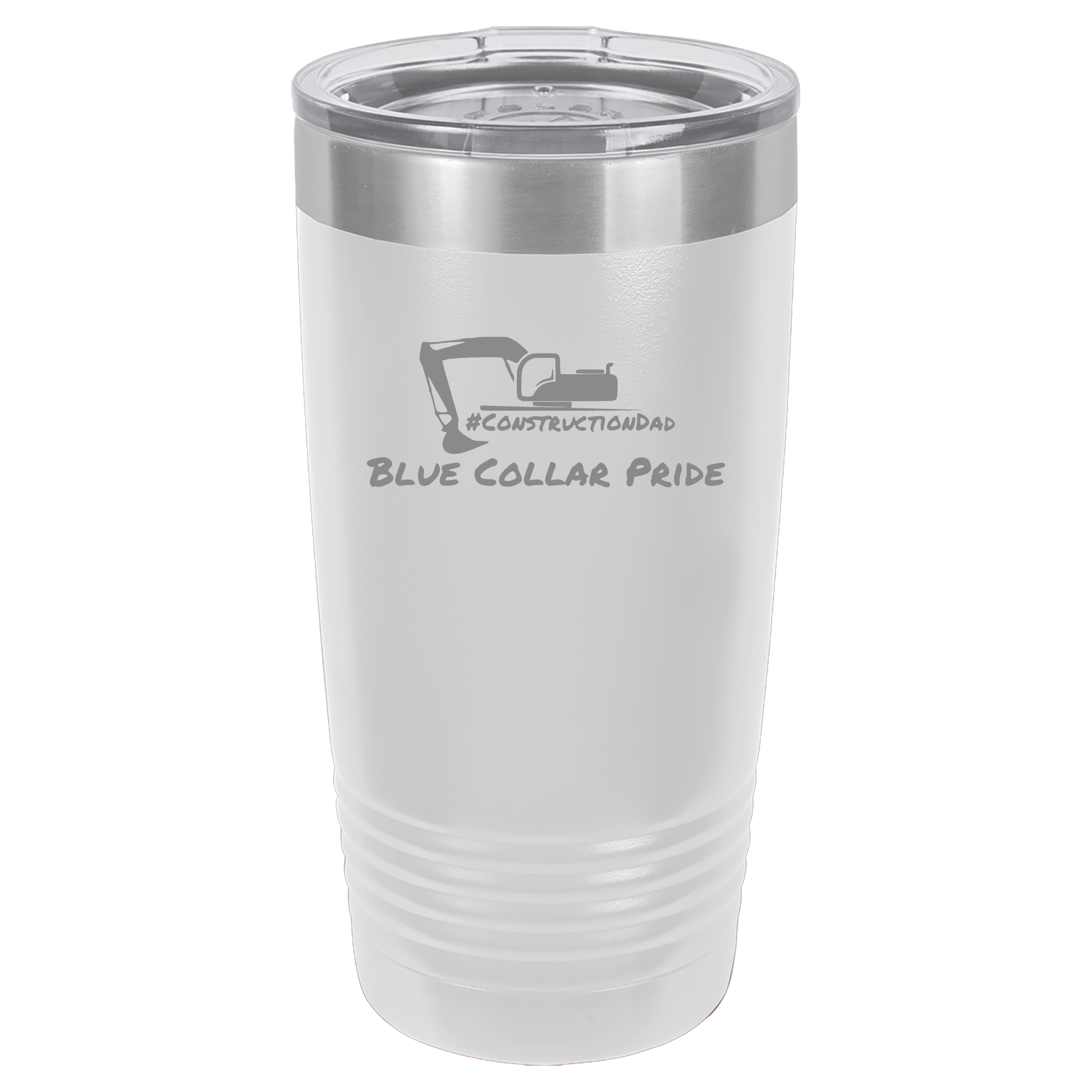 ConstructionDad 20 oz. Vacuum Insulated Ringneck Tumbler with Clear Lid - Polar Camel